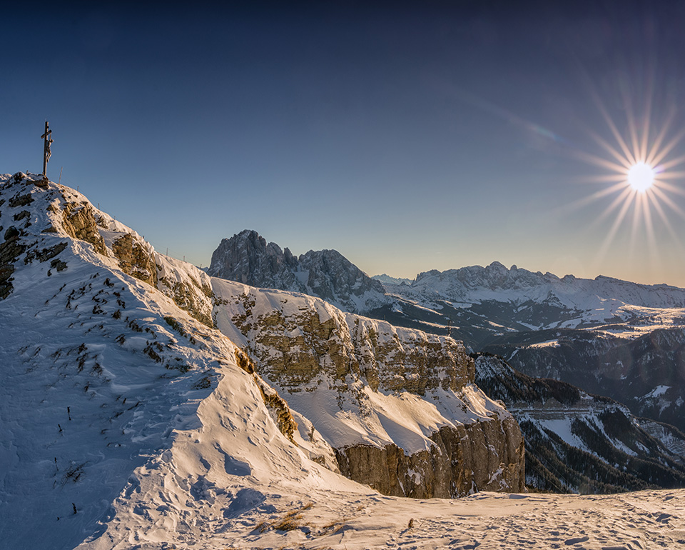 Discover the winter at Seceda in Ortisei in Val Gardena in the heart of the Dolomites