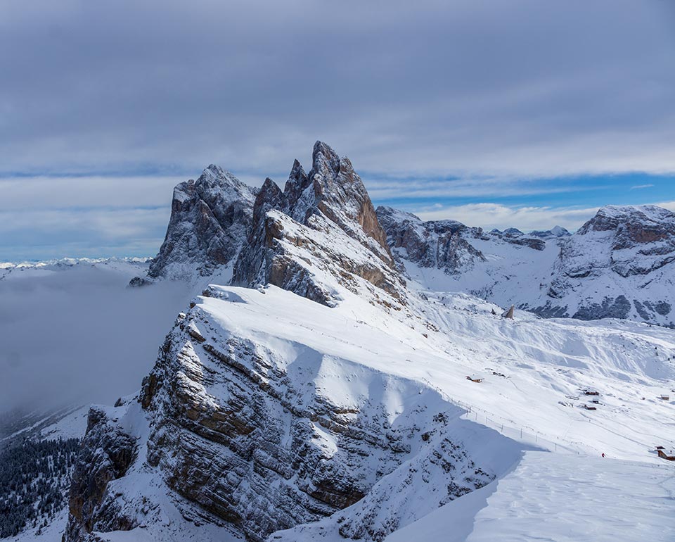 Winter - Skigebiete - Seceda Seilbahnen in Gröden - Dolomiten