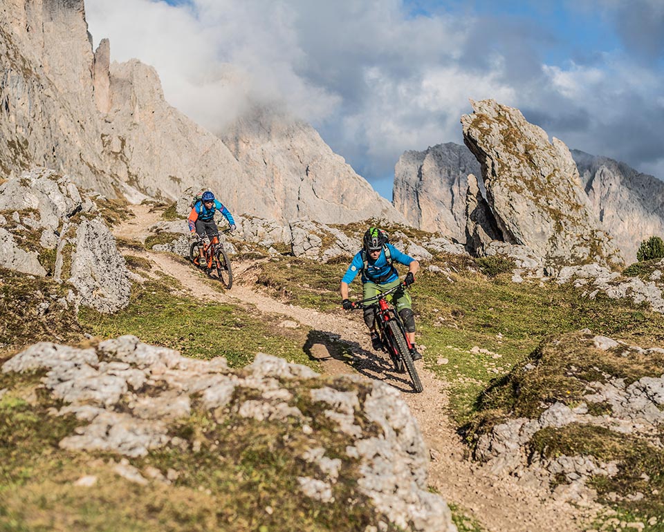 Mountain bike and MTB-tours - Seceda in Ortisei in Val Gardena