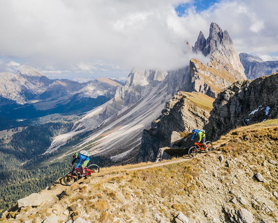 Mountain bike und MTB-Touren - Seceda in St. Ulrich in Gröden in Südtirol