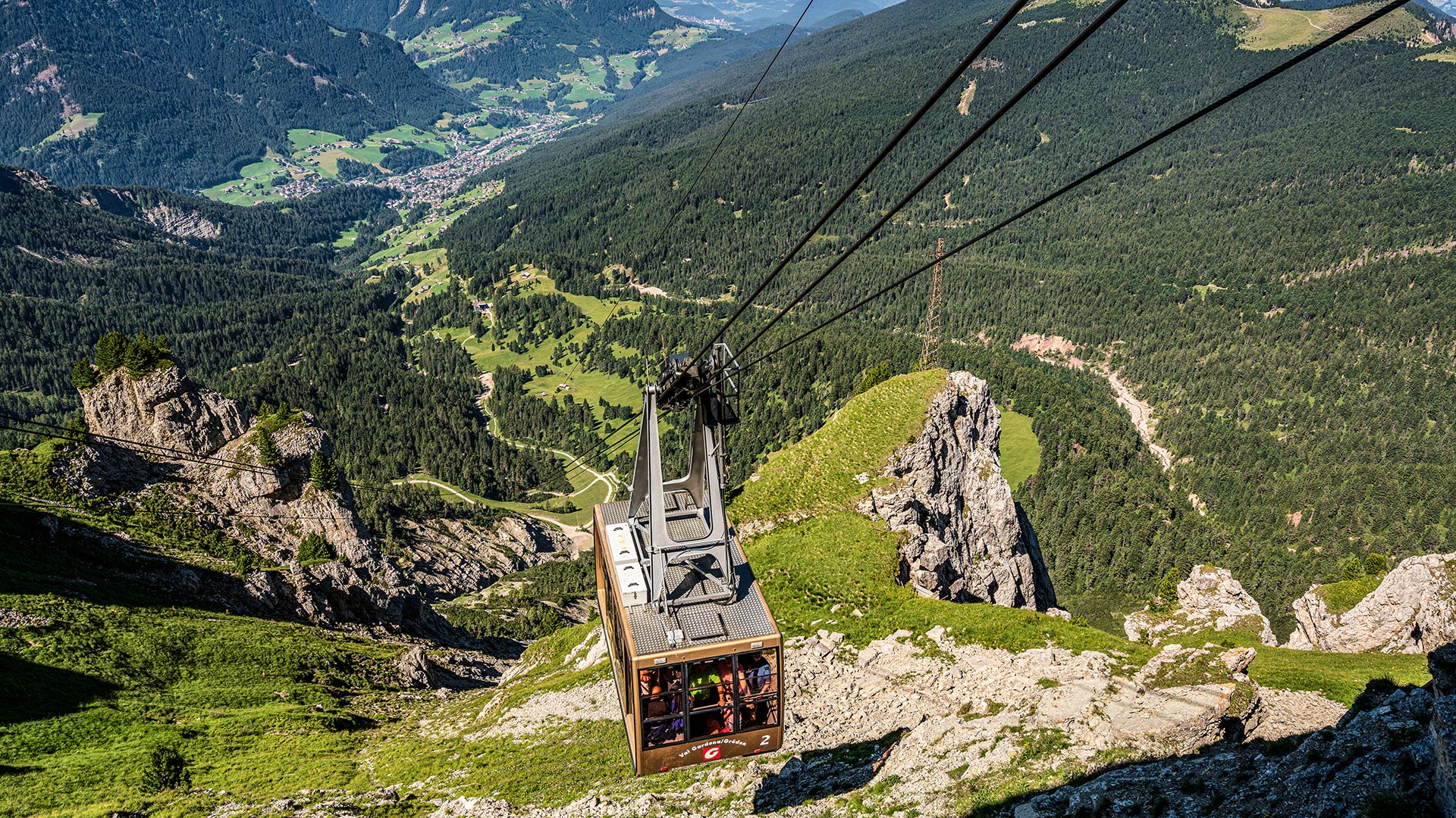 Summer - Seceda Cableways AG - Ortisei in Val Gardena - Dolomites - South Tyrol - Italy