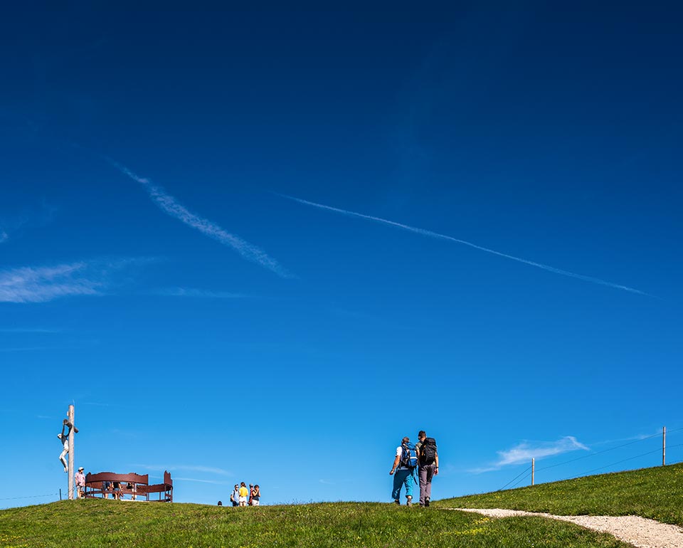 Hiking - Seceda cableways in Ortisei in Val Gardena