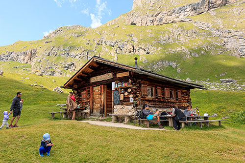 Seceda in St. Ulrich in Gröden in den Dolomiten - Südtirol