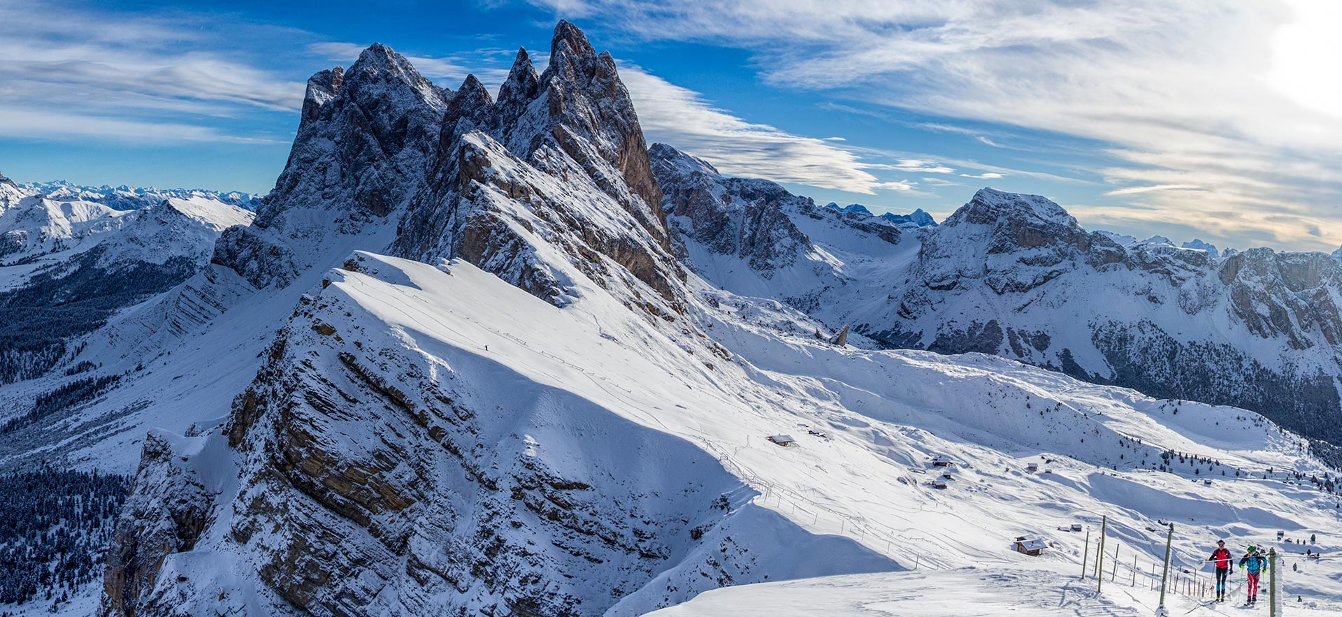 Instagram hotspot Seceda in Ortisei in Val Gardena